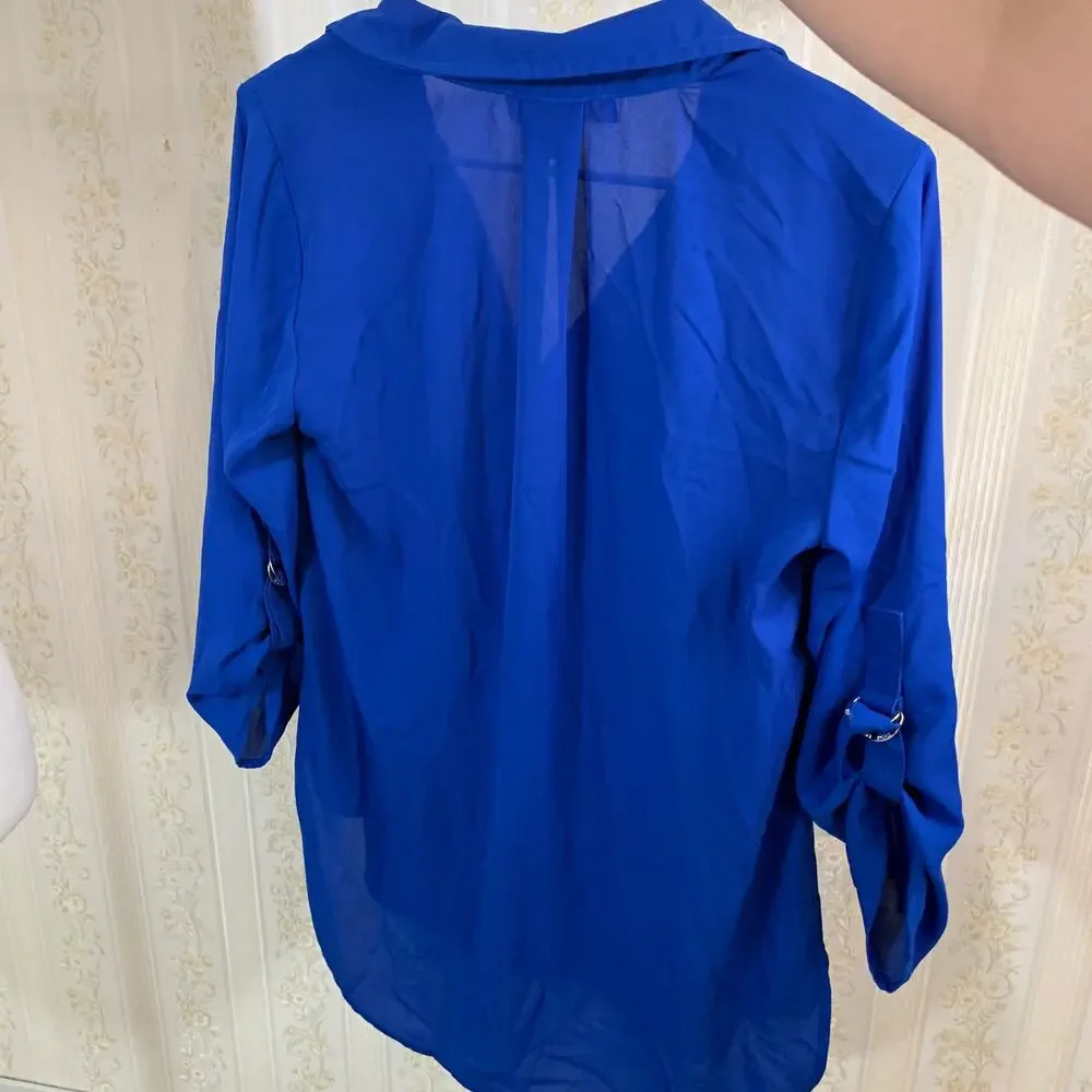Michael Kors Blue Blouse size S